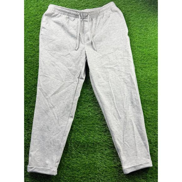 Zara Joggers Sweatpants Sz XL Gray Drawstring Tapered Leg Casual Mens - Picture 1 of 8